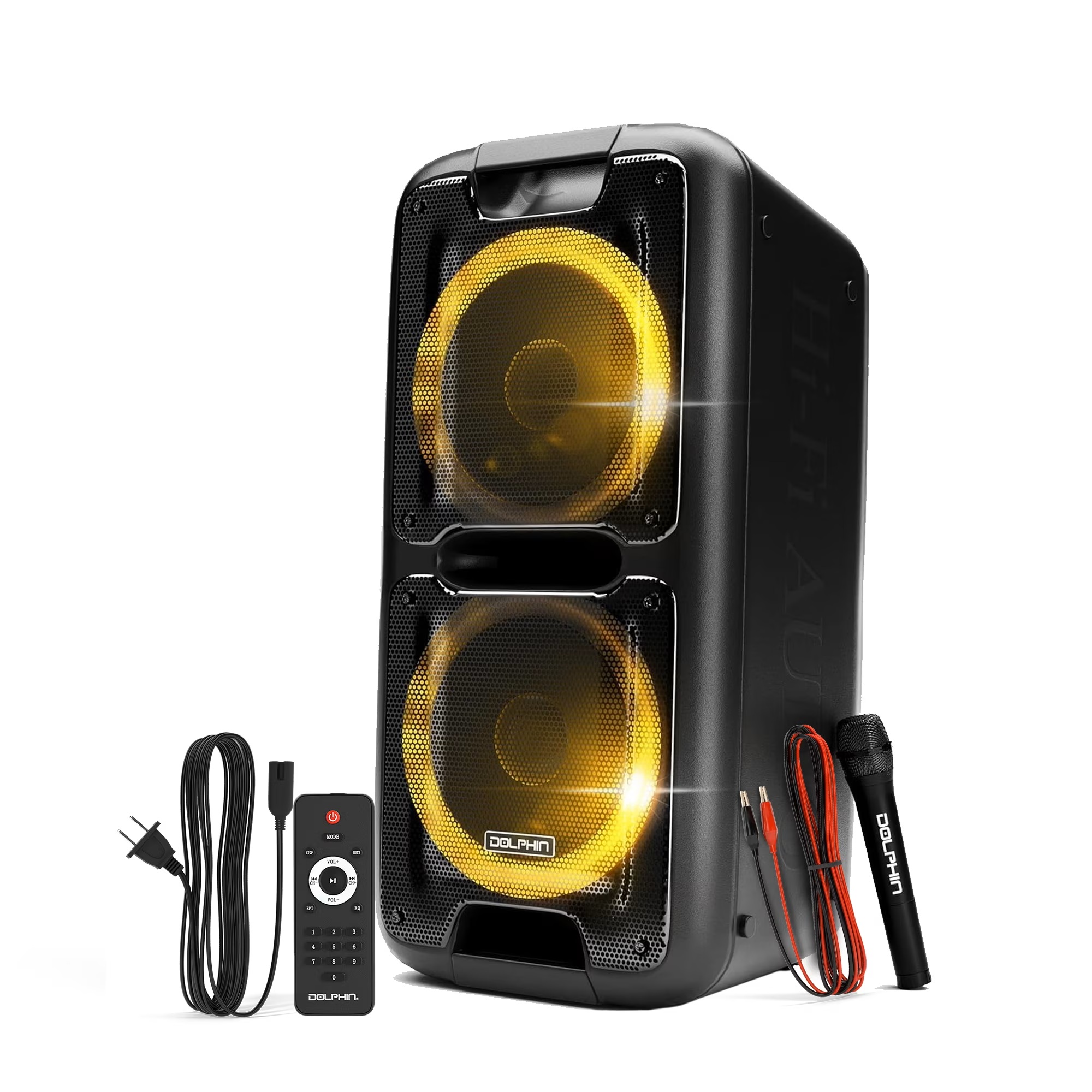 Dolphin SP 2100RBT Portable Bluetooth Party Speaker with LED