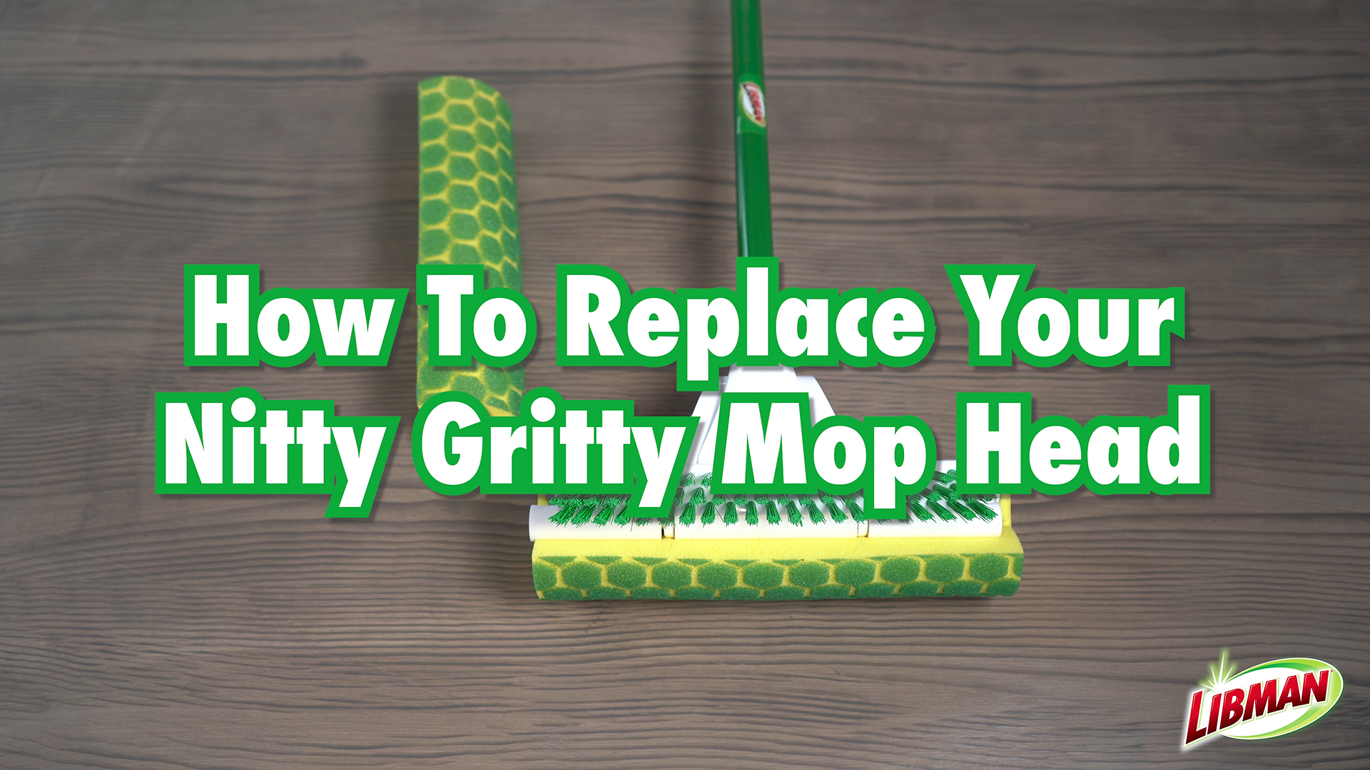 thumbnail video image 2 of Libman Nitty Gritty Sponge Roller Mop Refill - Synthetic and Tear Resistant, 2 of 8