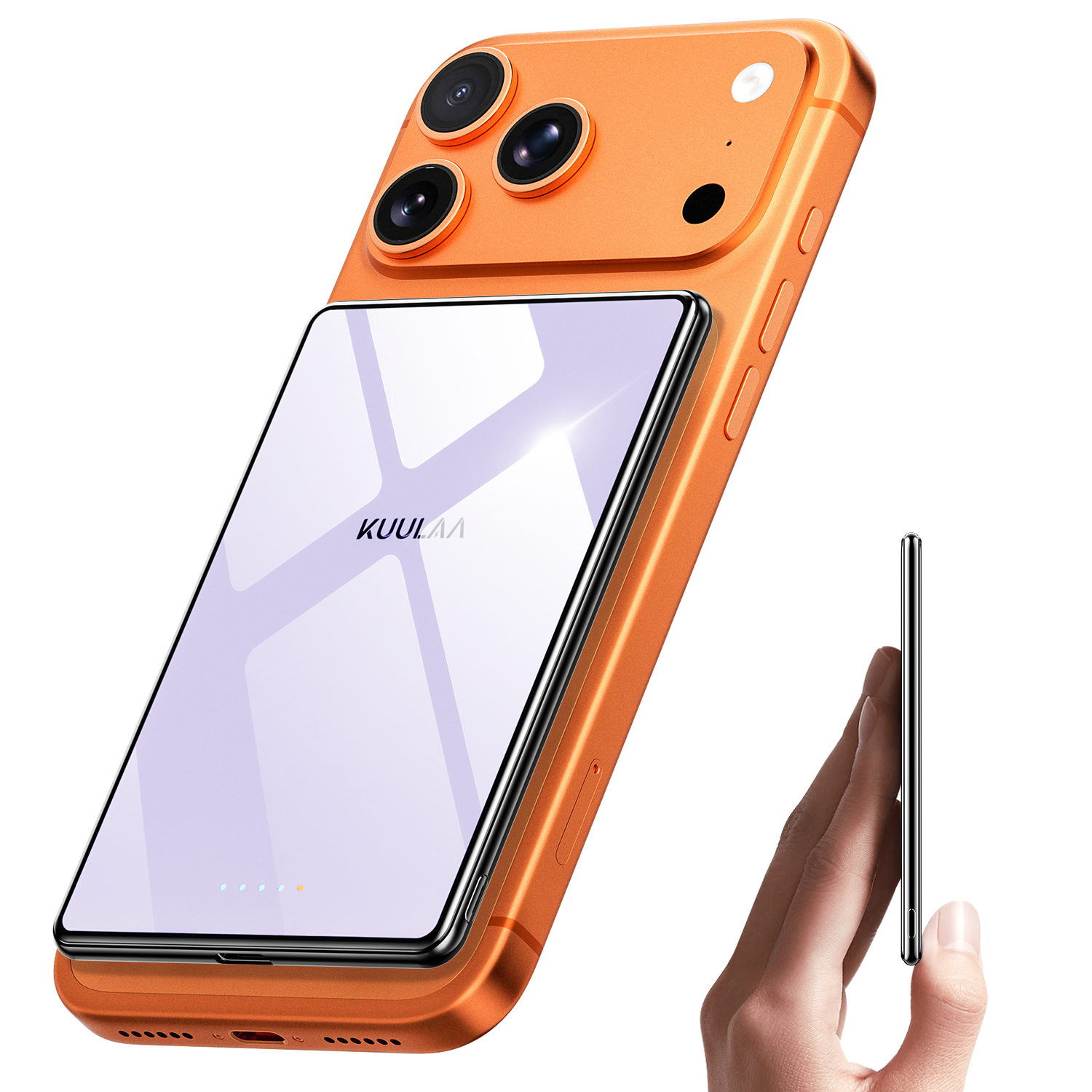 thumbnail video image 2 of Kuulaa Ultra-Thin 0.27in Magnetic Power Bank 5000mAh | 20W Fast Charge | Mirror | Fits Anywhere for iPhone & Android with Magnetic Case, 2 of 10