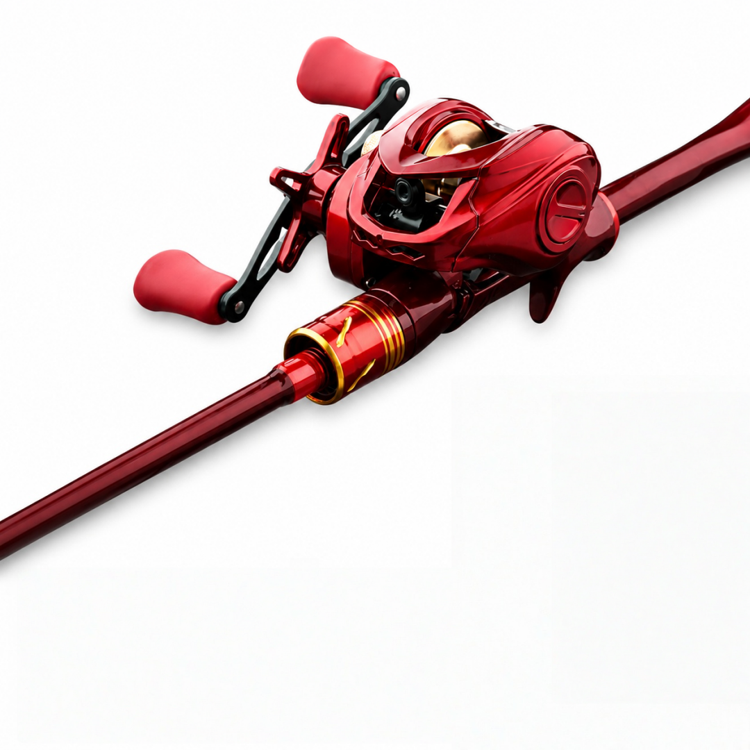 thumbnail video image 2 of Dayjoy Casting Rod Baitcasting Reel Combo, 7.2:1Gear Ratio Magnetic Braking Fishing Kit with Complete Tackle Gear, 2 of 7
