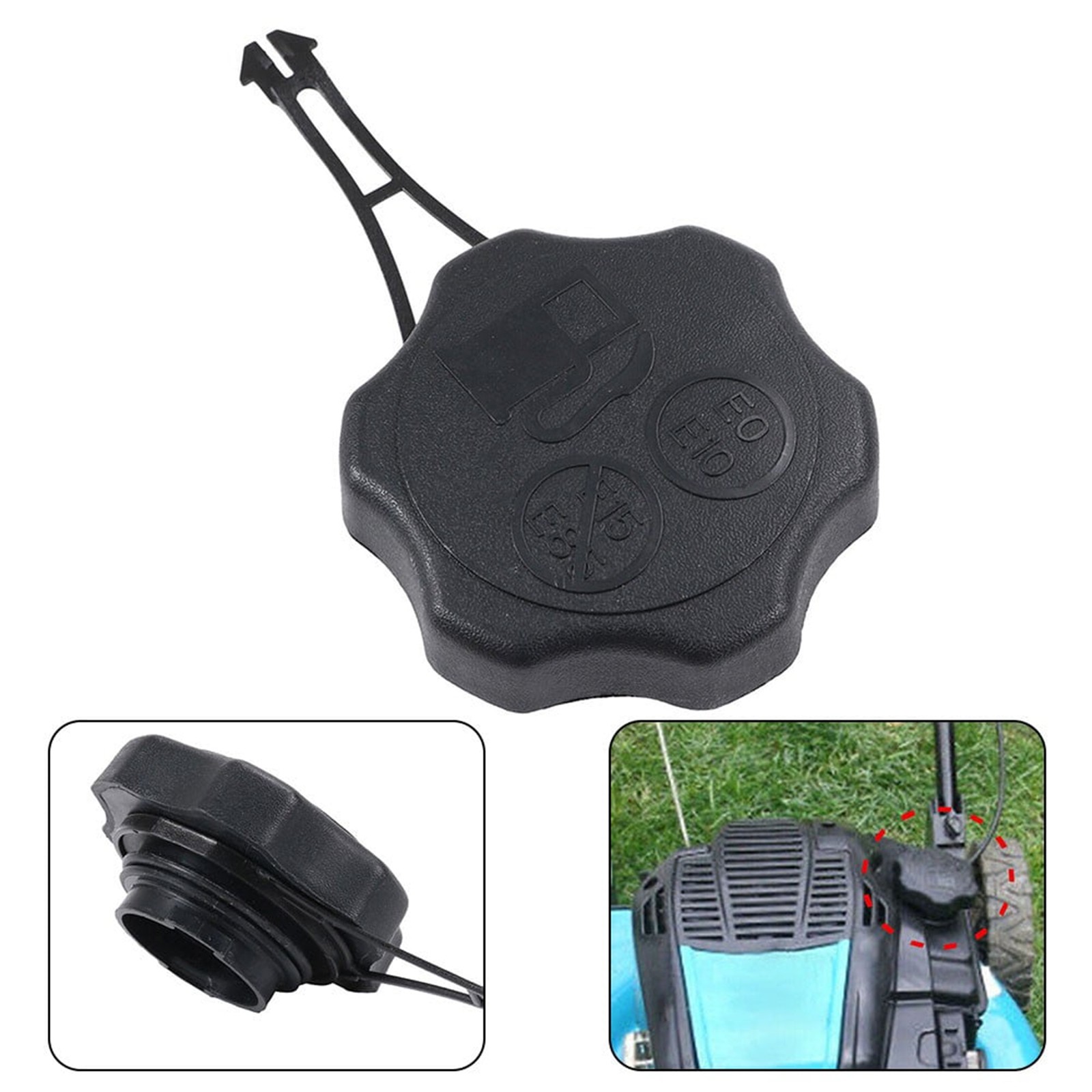 thumbnail video image 2 of Kingtowag Lawn Mower Fuel Cap, Briggs & Stratton Fuel Cap - Replaces Part with B&S 550E 550Ex 625E 675Ex 725Ex Series Replace# 799585, 799684#, for 675Exi and 725Exi Models, 2 of 8