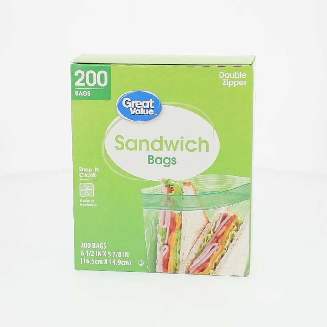 Great Value Sandwich Bags | Freezer bags for supermarkets