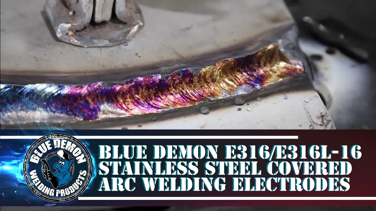 thumbnail video image 2 of Blue Demon E316-16 X 1/16" X 12" X 5LB Tube Stainless Steel Arc Welding Electrode, 2 of 2