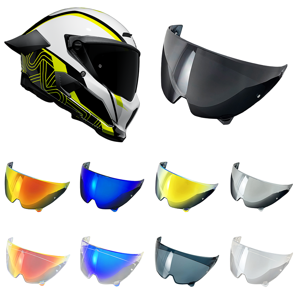 thumbnail video image 2 of Visor for RUROC Atlas 3.0, Atlas 4.0 Helmet Face Shield UV400 Accessories Motorcycle Lens, 2 of 6