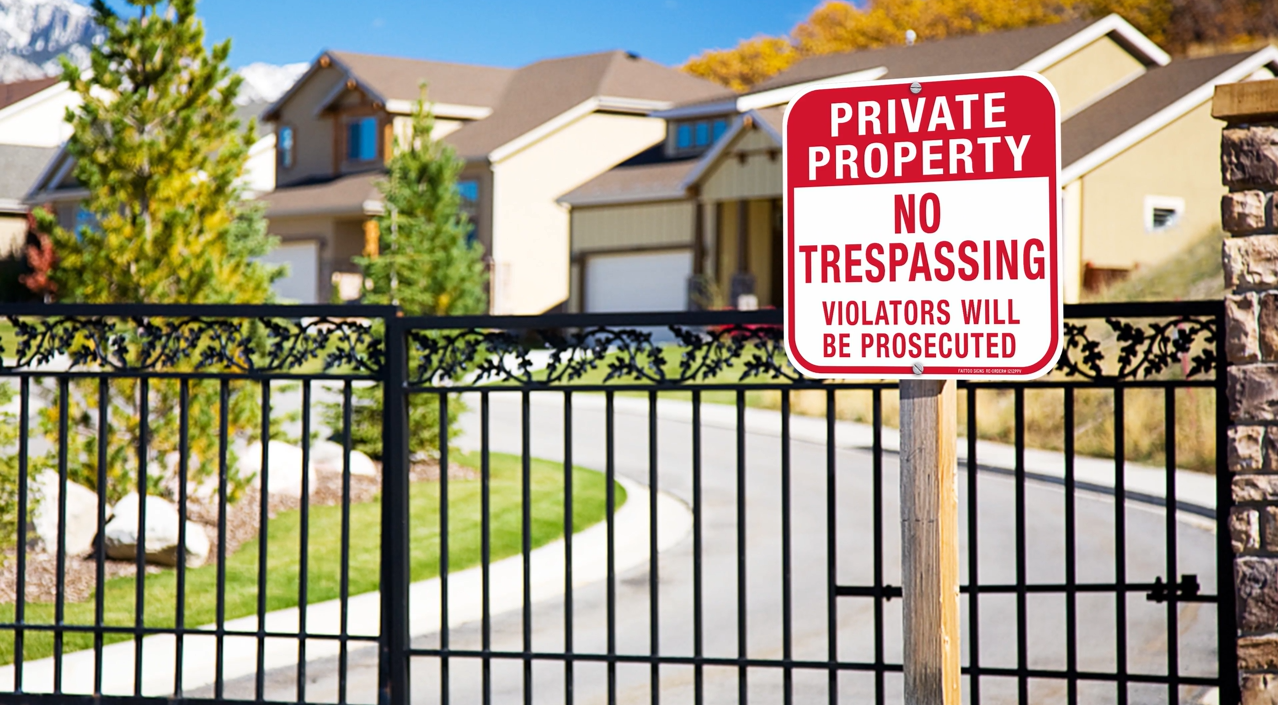 thumbnail video image 2 of Private Property No Trespassing Sign,(3 Pack)12 x 12 Inches Square .040 Rust Free Aluminum, 2 of 7