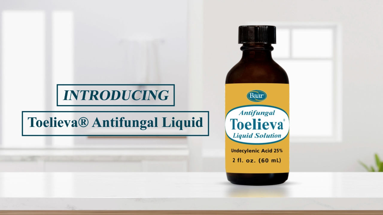 thumbnail video image 2 of Baar Products - Toelieva Antifungal Liquid Solution - 25% Undecylenic Acid, Organic Olive Oil, Grapefruit Seed Extract - Maximum Strength - Fights Fungus Under & Around Toenails - 2 oz, 2 of 8