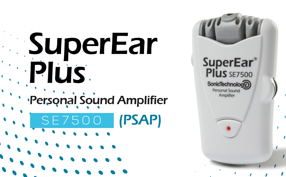 thumbnail video image 2 of SuperEar Plus SE7500 Personal Sound Amplifier by Sonic Technology with Headphone & Earbud, Case, Extra Batteries & Liberty Microfiber Cleaning Cloth, 2 of 10