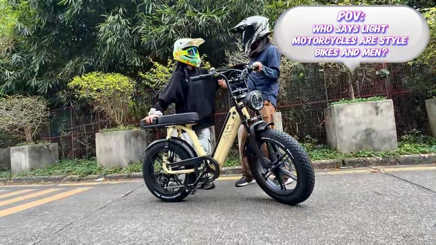 thumbnail video image 2 of Electric Bike for Women, 750W Peak 1500W Motor, 20"x4" Fat Tire, E Mountain Bike, 48V/15AH UL2849, Hydraulic Disc Brakes, for 15-55 Years, APP Control, 2 of 6