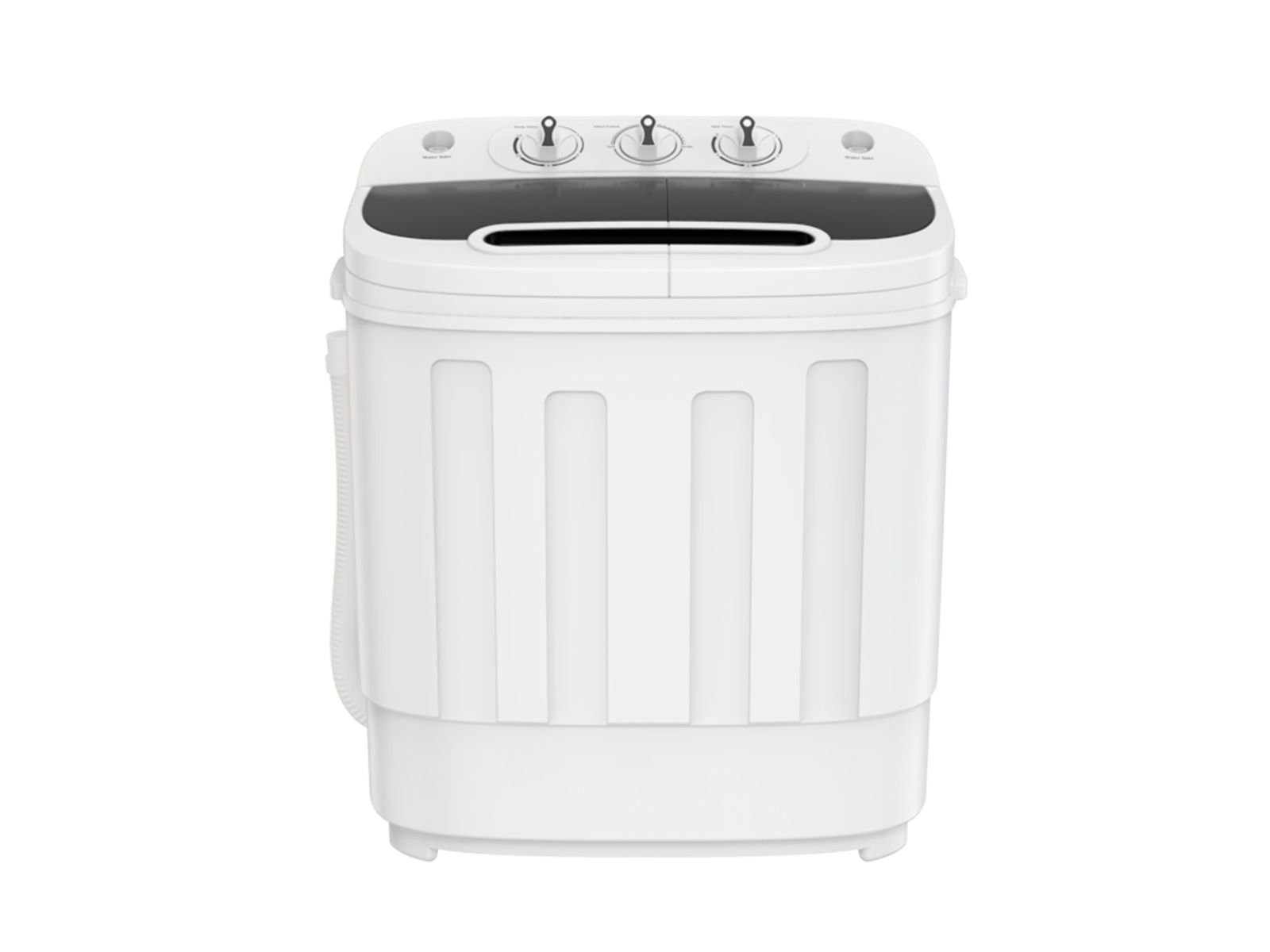ZENSTYLE Twin Tub Portable Compact Wash Machine Spin Dry Cycle 13lbs  Semi-Automatic Home Mini Washer, White