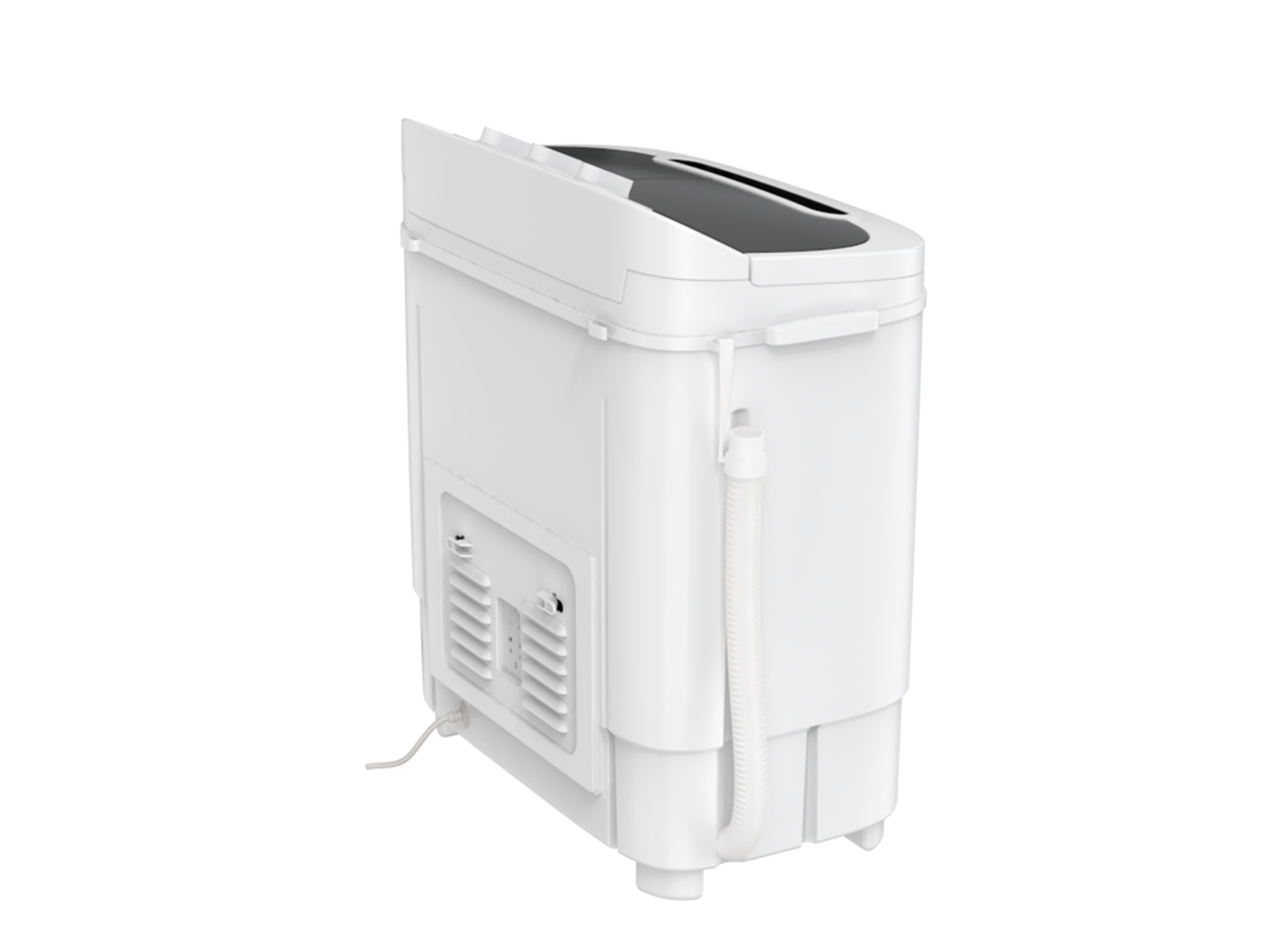 Portable Mini Washing Machine Compact Twin Tub 11lb Washer Spin &amp;  Dryer, White in Home &…