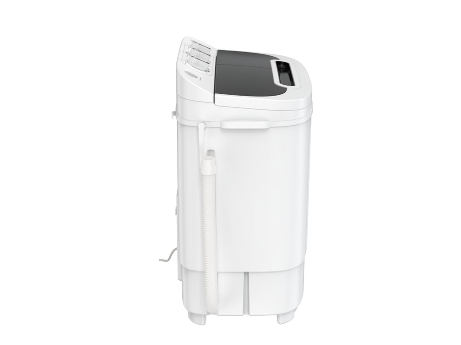 ZENSTYLE Twin Tub Portable Compact Wash Machine Spin Dry Cycle 13lbs  Semi-Automatic Home Mini Washer, White 