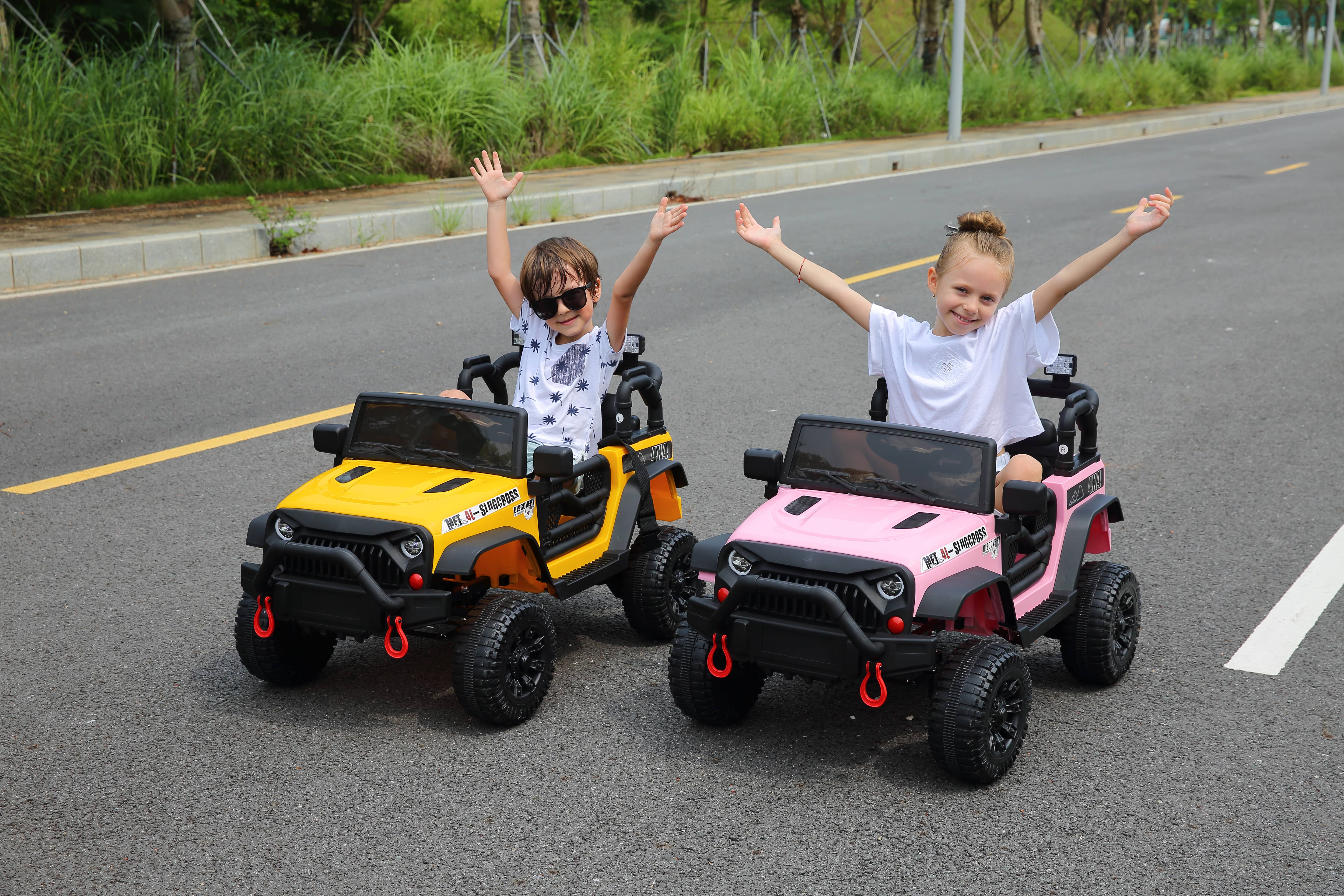 thumbnail video image 2 of Farmdex 24V Ride on Toys Battery Powered Ride on Cars with Remote Control, Electric Ride on Truck Car, 400W Power Cars Wheels w/ Bluetooth, Music, Seat Belts, Spring Suspension, Green, 2 of 13