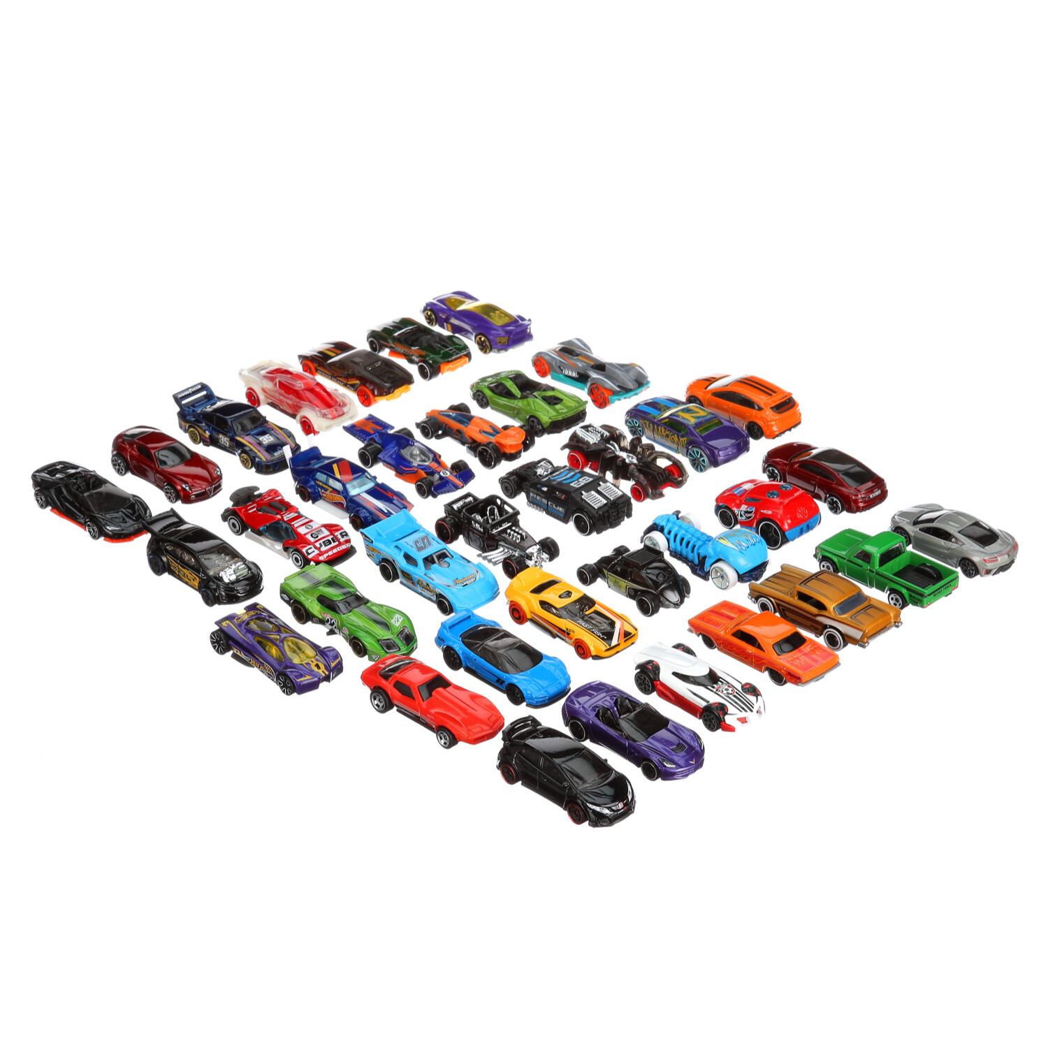 Hot Wheels 36-Pack Set of 1:64 Scale Toy Cars & Trucks (Styles May