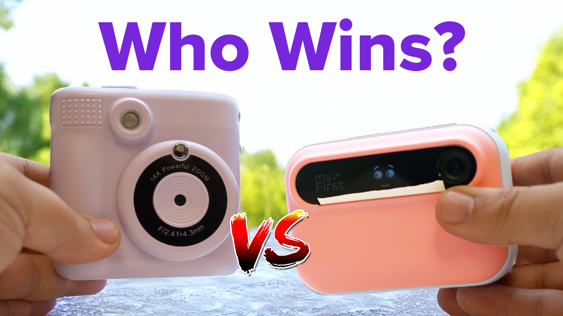 thumbnail video image 2 of myFirst Camera Insta 20 (Cotton Candy) Kids Instant Print Digital Camera with 16MP Photo, 1080P Video, Selfie Lens, Thermal Ink-Free Printing, Support MicroSD Card, 2 of 10