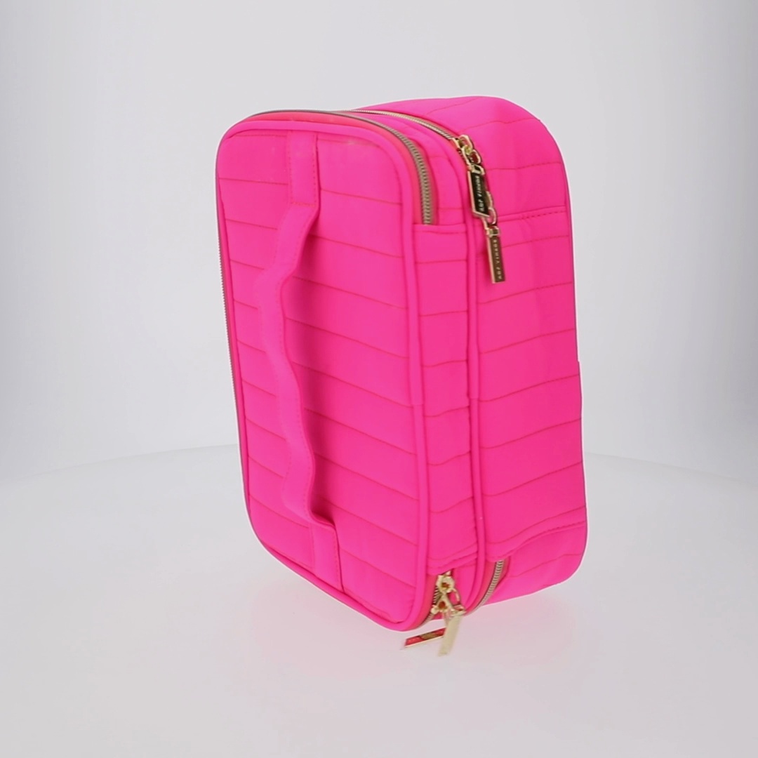 Burny MG-Jr SP-Jr 蛍光ピンク 専用ケース付　数量限定品 Sophia Joy Train Case with Mirror and Brush Organizer, Pink