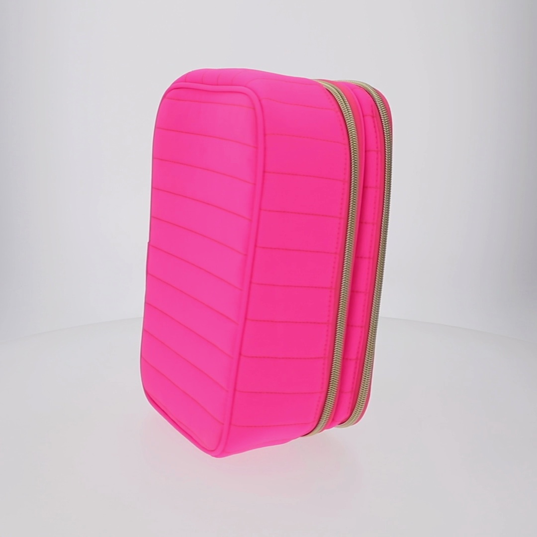 Burny MG-Jr SP-Jr 蛍光ピンク 専用ケース付　数量限定品 Sophia Joy Train Case with Mirror and Brush Organizer, Pink