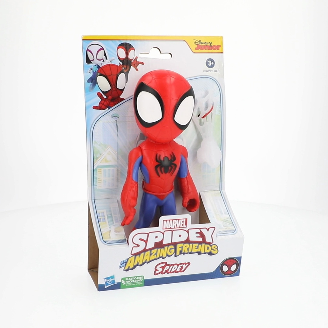 Marvel Supersized Spidey Action Figure, 9-Inch Poseable Toy with Marvel Supersized Spidey Action Figure, 9-Inch Poseable Toy with