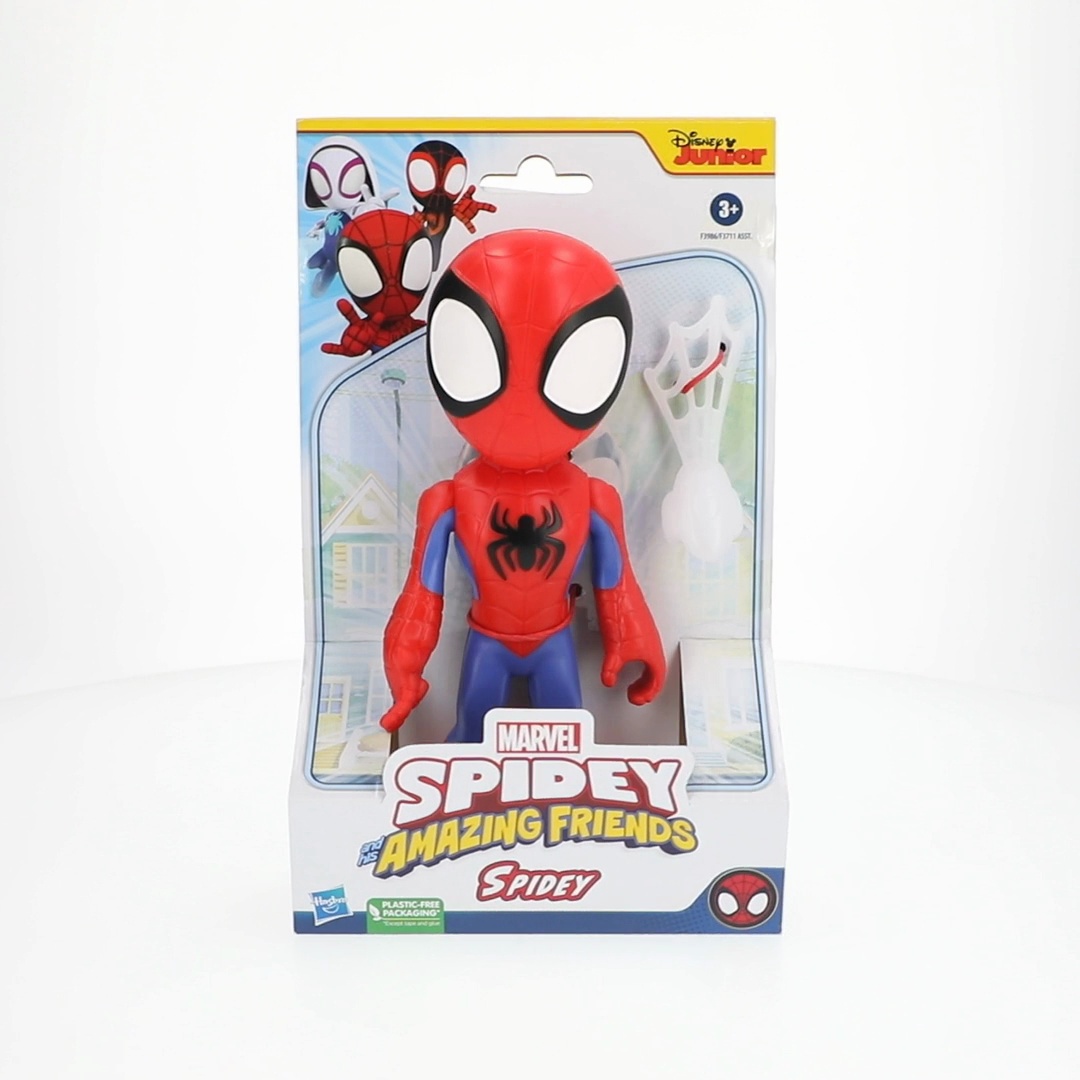 Marvel Supersized Spidey Action Figure, 9-Inch Poseable Toy with