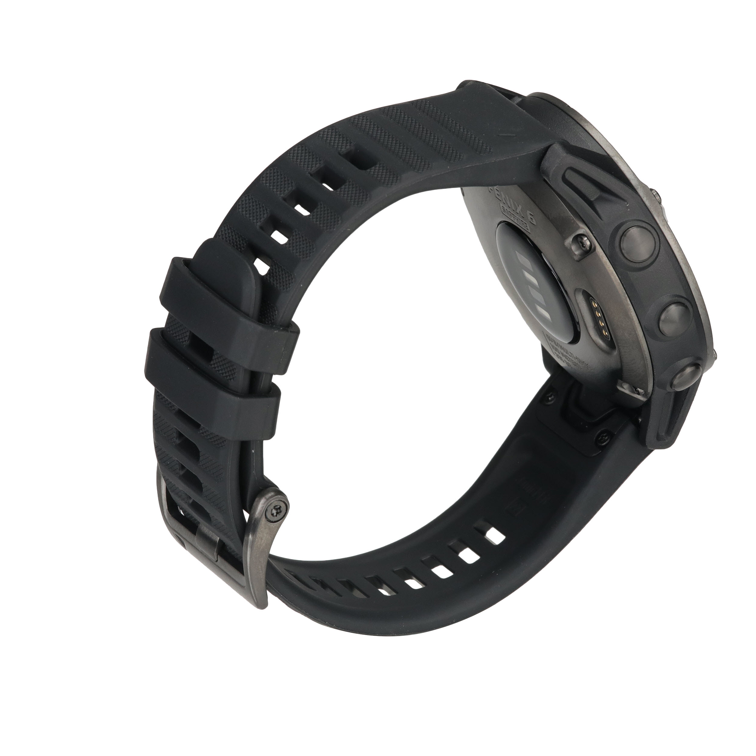 GARMIN fēnix 6 Sapphire, carbon gray DLC avec bracelet noir