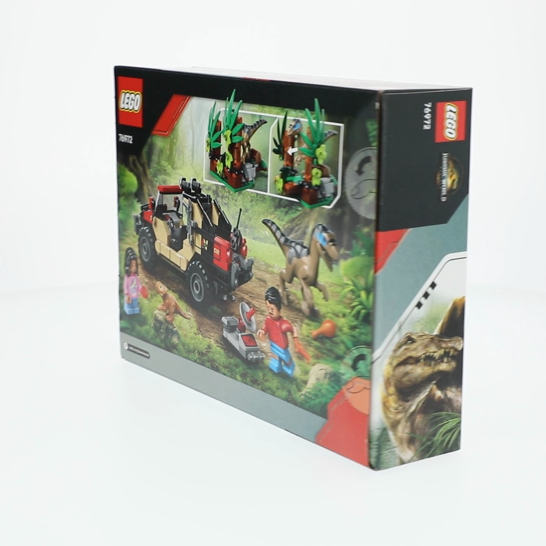 LEGO, Dinosaur Toy, 76972 Raptor Off-Road Escape, Building Playset