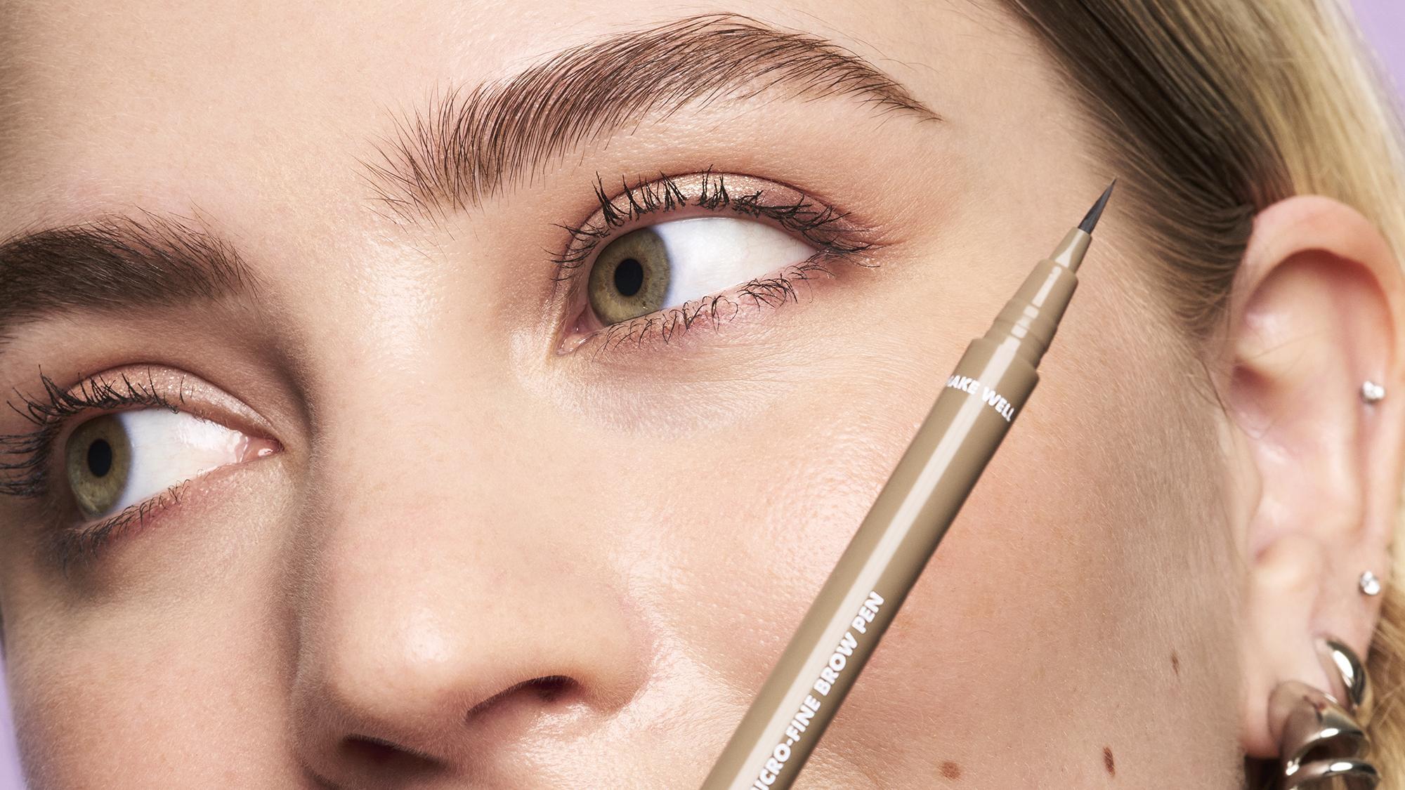 thumbnail video image 2 of e.l.f. Holy Strokes Micro-Fine Brow Pen, Neutral Brown, 0.02 fl oz, 2 of 13