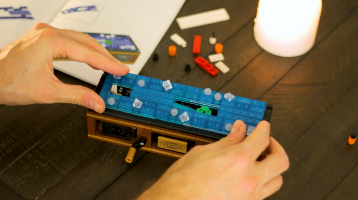 thumbnail video image 2 of Brick Loot Titanic Ship Building Set with LED Light Kit 319 Pieces Compatible with LEGO, 2 of 12