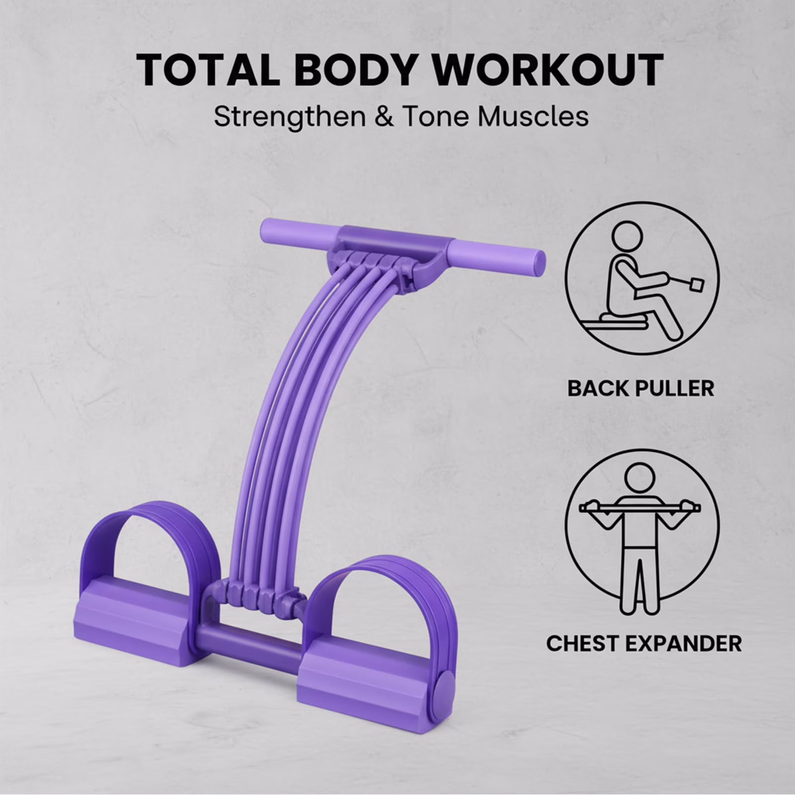 thumbnail video image 2 of Multifunction Pedal Resistance Band Trainer – Detachable Adjustable Foot Pedal, Full Body Workout Equipment for Strength Training, Pilates, Yoga & Ab Workouts, 2 of 8
