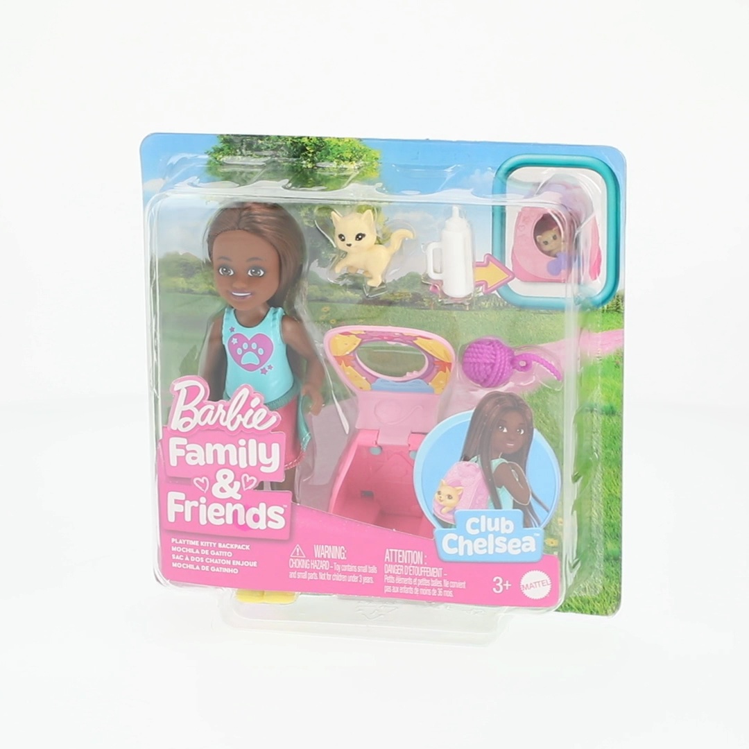 Barbie Chelsea and Kitty Backpack Playset with Transforming