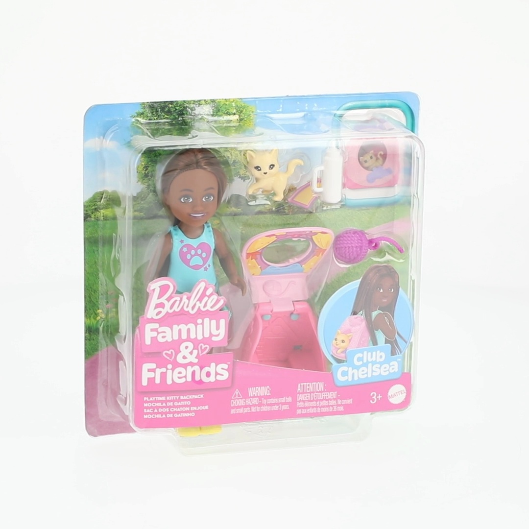 Barbie Chelsea and Kitty Backpack Playset with Transforming