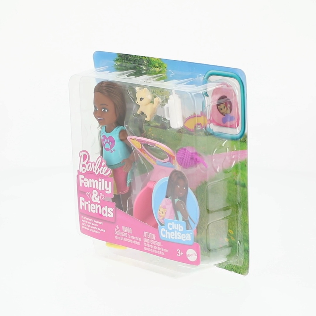 Barbie Chelsea and Kitty Backpack Playset with Transforming