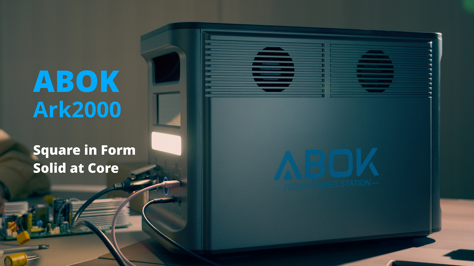 thumbnail video image 2 of ABOK Ark2000 3072Wh Home Defender Kit – 2000W Power Station with 1 Extra Battery for 2-Day Whole Home Backup, 2 of 11