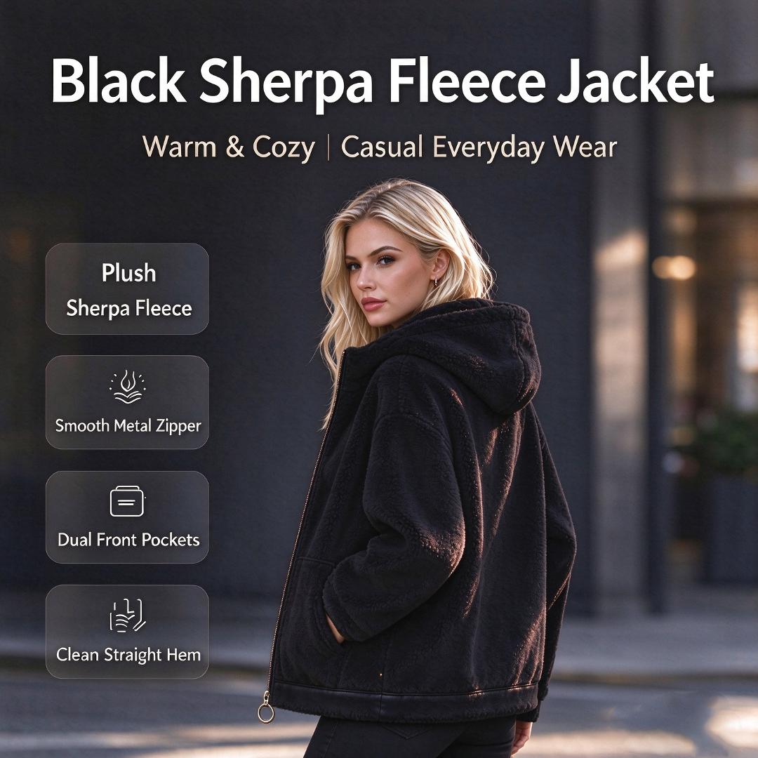 thumbnail video image 2 of Plus Size Womens Fuzzy Winter Coats Full Zip Oversized Lightweight Hooded Fall Jackets with Pockets Drawstring Long Sleeve Loose Outerwear Size to 4XL, 2 of 9