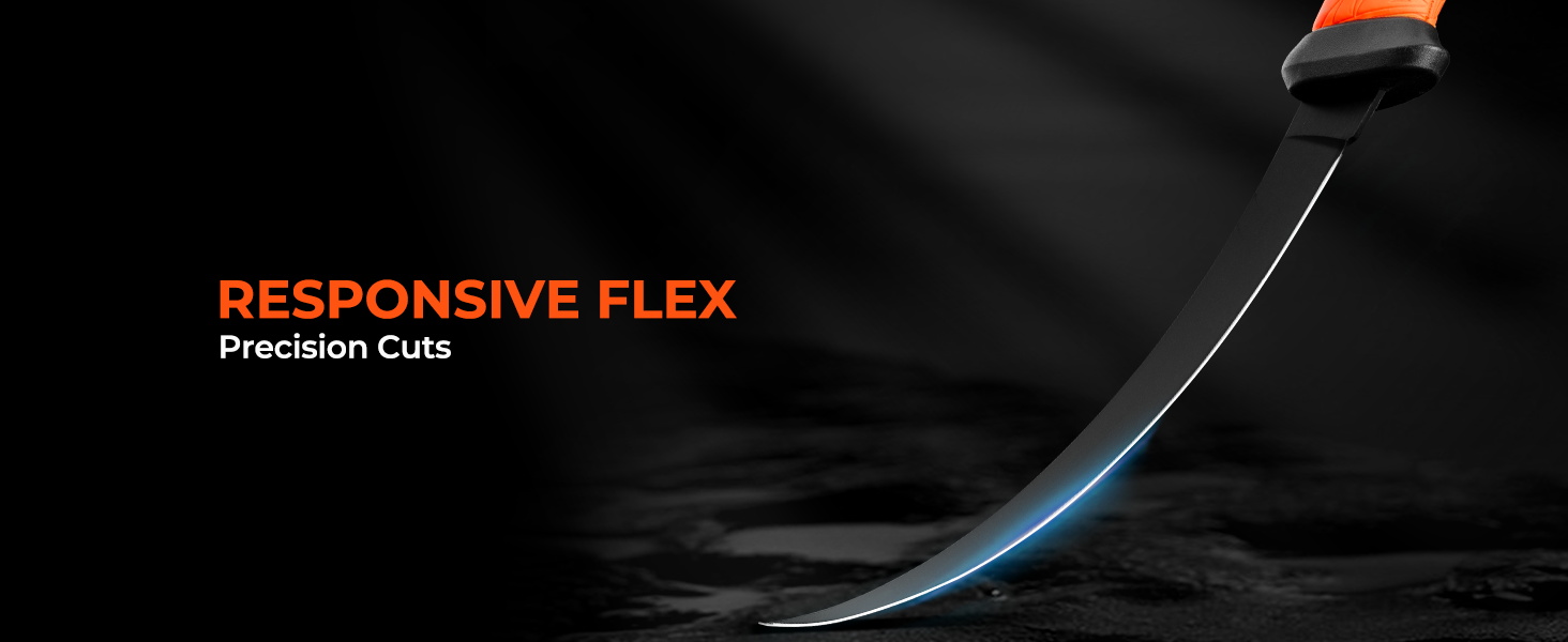 thumbnail video image 2 of KastKing 6" Fillet & Bait Knife, G4116 Blade, Non-Slip Handle, Protective Sheath, 2 of 10