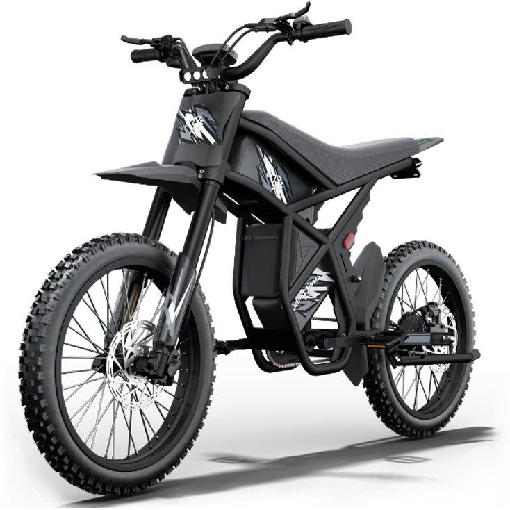 thumbnail video image 2 of Riding'times GT73 Electric Dirt Bike 2400W Motor 37MPH 85-Mile Range 25" Off-Road Tires UL2849 Certified, 2 of 9