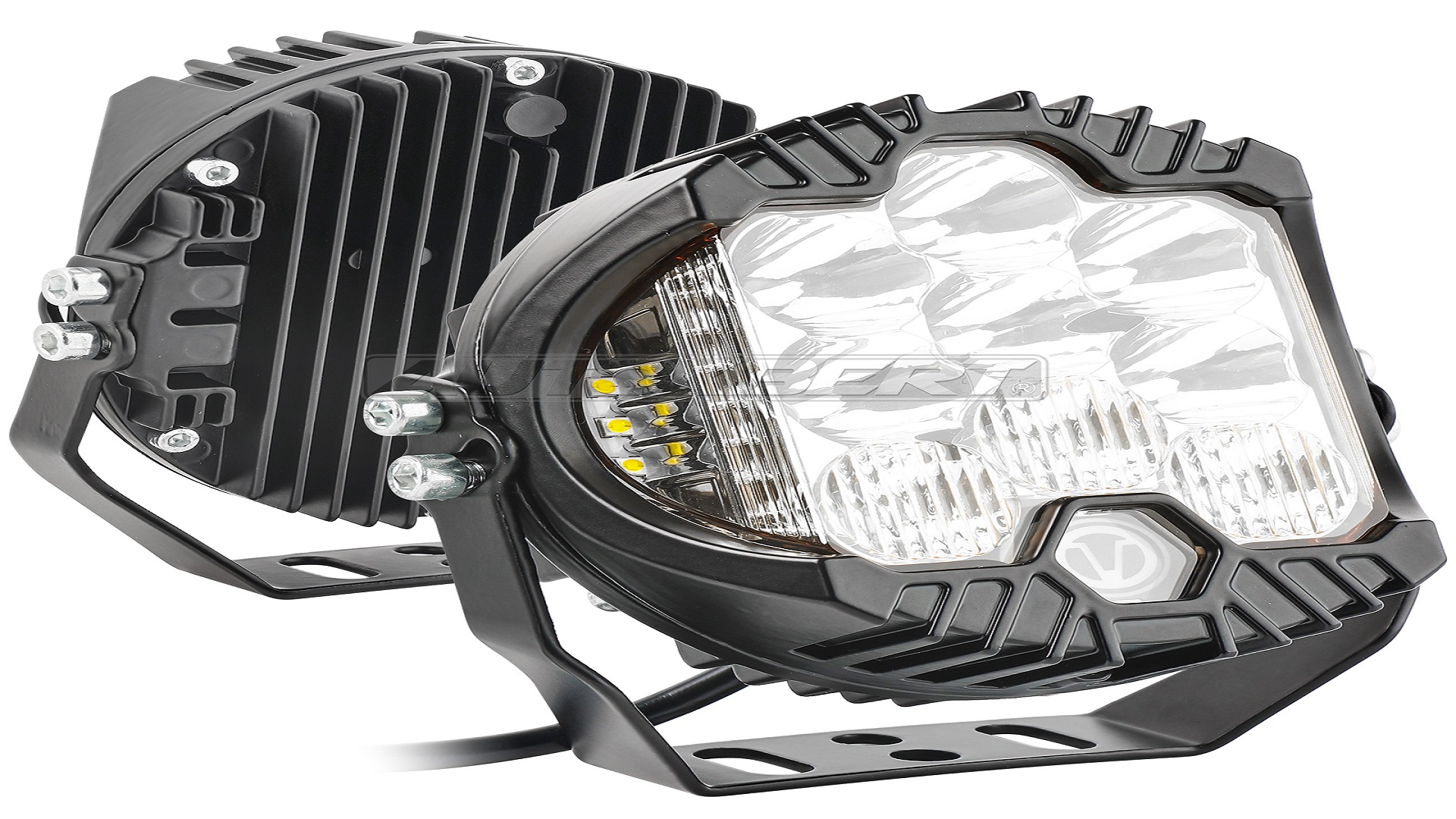 thumbnail video image 2 of AUTOXBERT 2X 5in LED Work Light Amber Halo DRL Spot Offroad Driving Pods Fog for ATV SUV UTV, 2 of 9