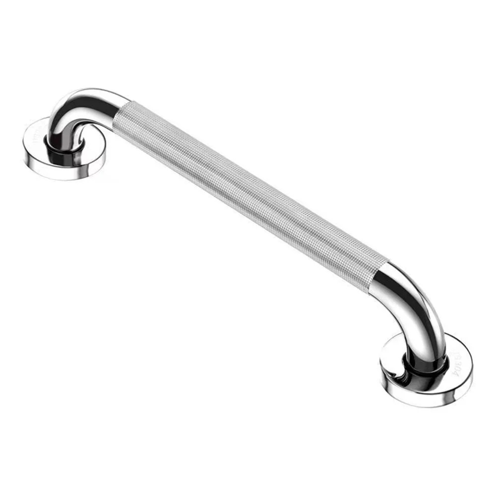 thumbnail video image 2 of 12 Inch Anti Slip Shower Grab Bar Handle, Chrome Stainless Steel Bathroom Grab Bar,Safety Hand Rail Support,Handicap Elderly Senior Saft Assist Bath Bathtubs and Showers, 2 of 9