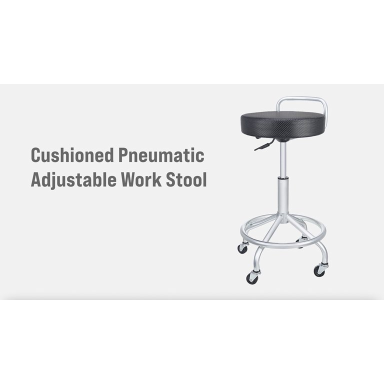Seville Classics Ergonomic Pneumatic Adjustable Stool Chair, Heavy