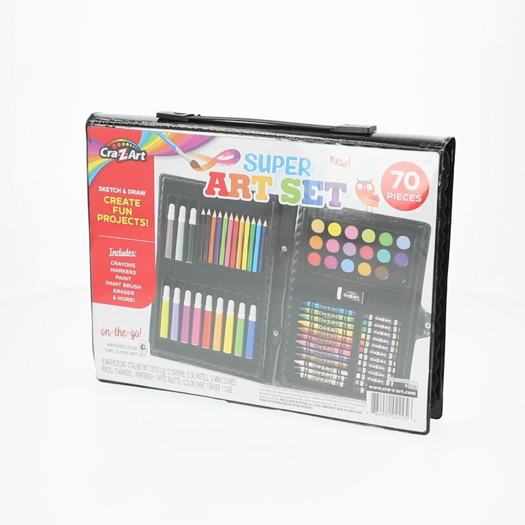 Cra-Z-Art Super Art Set-70 Piece Set Toy for Creative Exploration