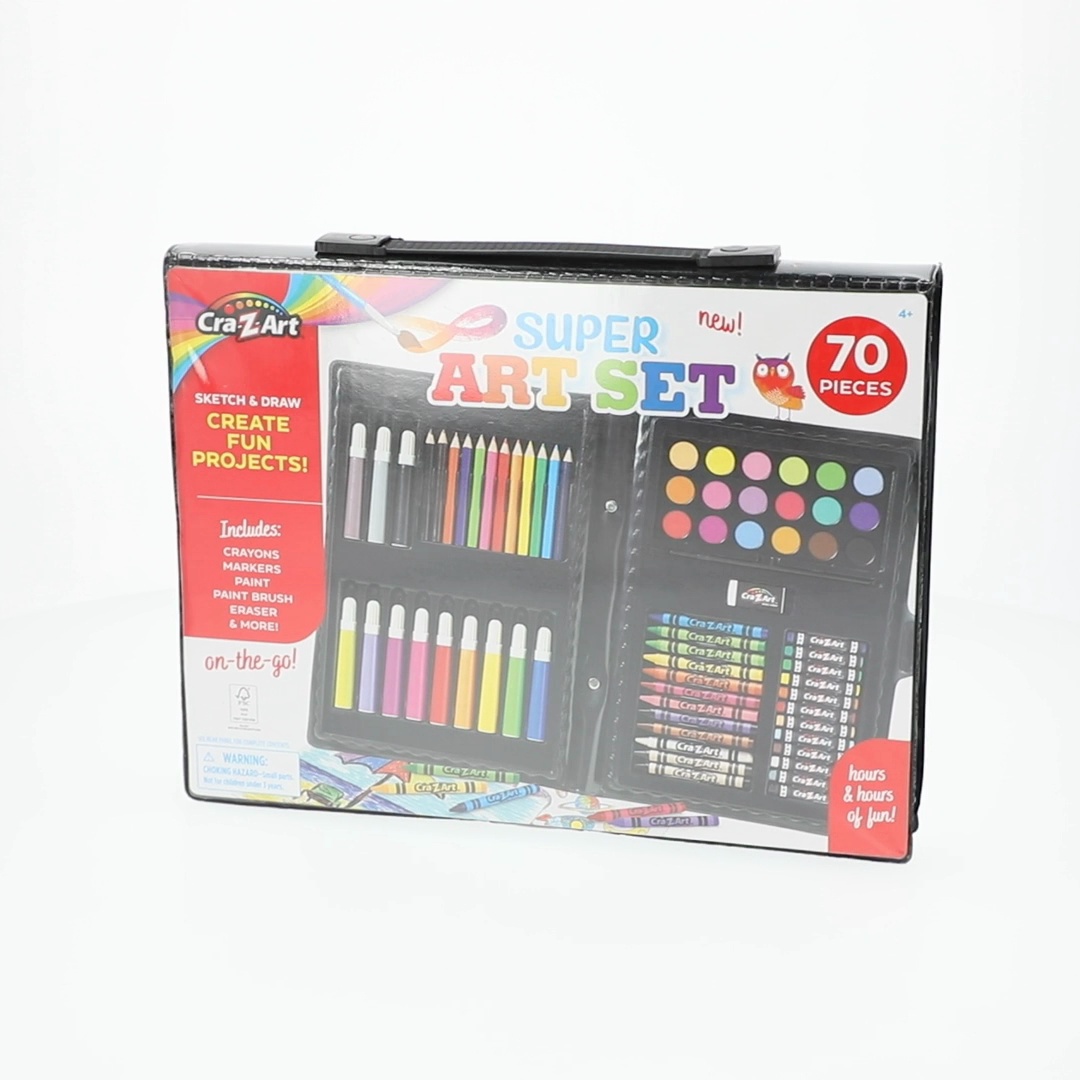 Cra-Z-Art Super Art Set-70 Piece Set Toy for Creative Exploration