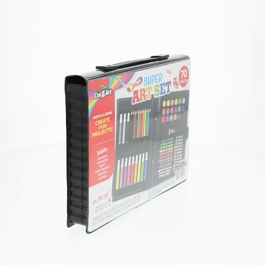 3 pack) Cra-Z-Art Super Art Set-70 Piece Set Toy for Creative