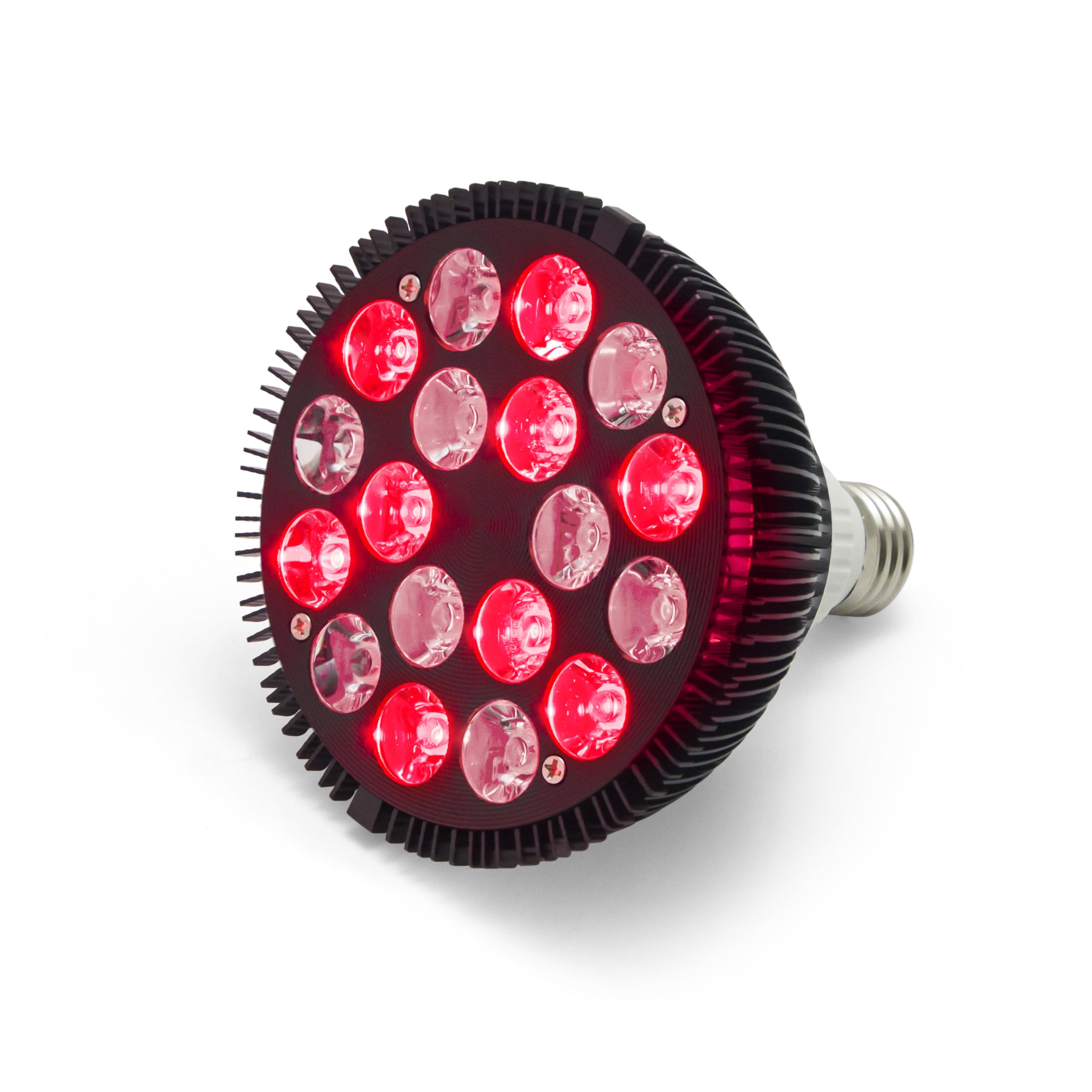 thumbnail video image 2 of Elitzia Infrared Lamp Bulb 660nm Red and 850nm Near Infrared Bulb Accessory E26 E27 64W Infrared Light Device ETPAR38 (Black), 2 of 11