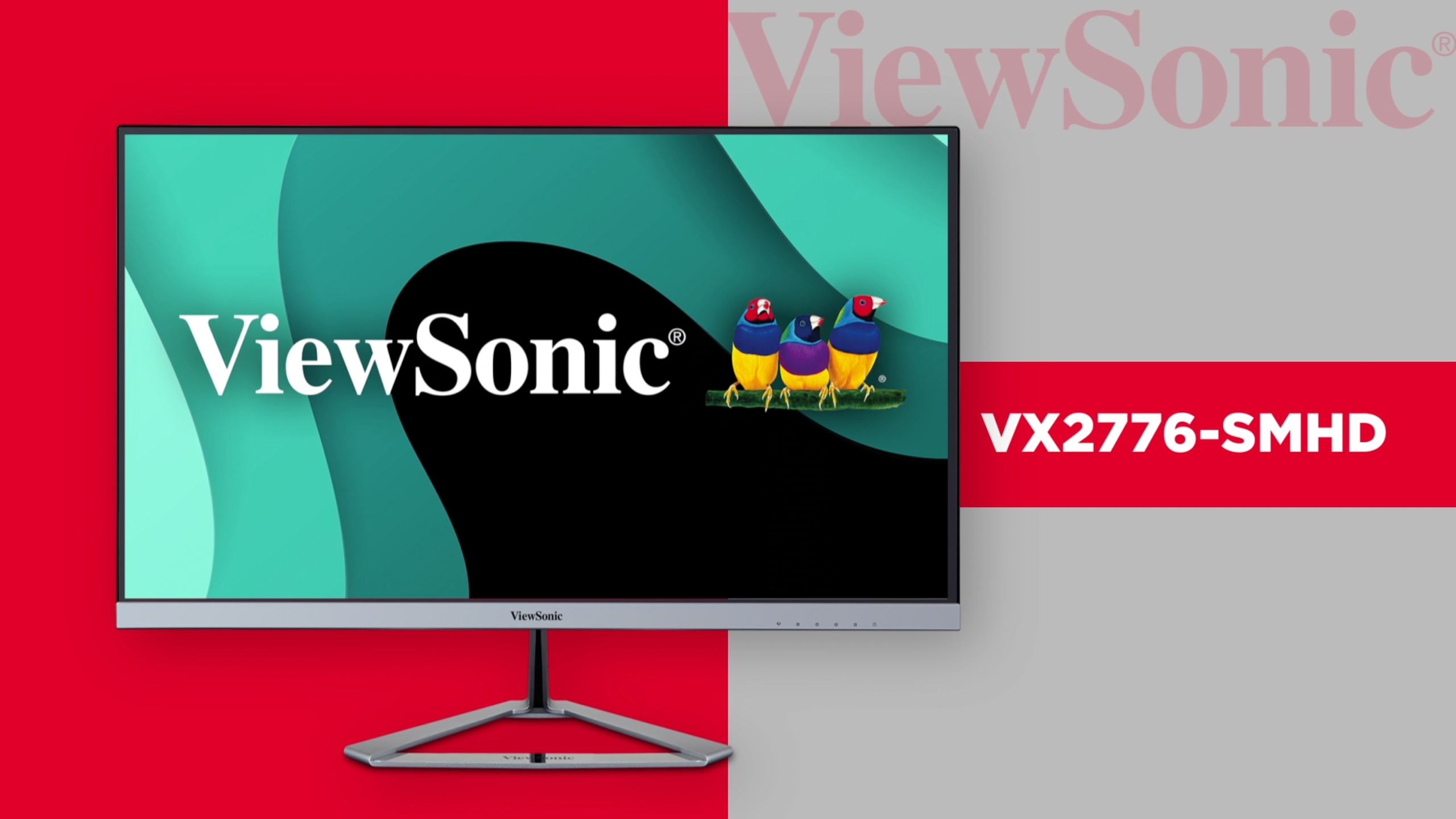 thumbnail video image 2 of ViewSonic VX2776-SMHD 27 Inch 1080p Widescreen IPS Monitor with Ultra-Thin Bezels, HDMI and DisplayPort - 27" Monitor - IPS Panel Technology - Full HD 1920 x 1080px Resolution - 16.7 Million Colors..., 2 of 10