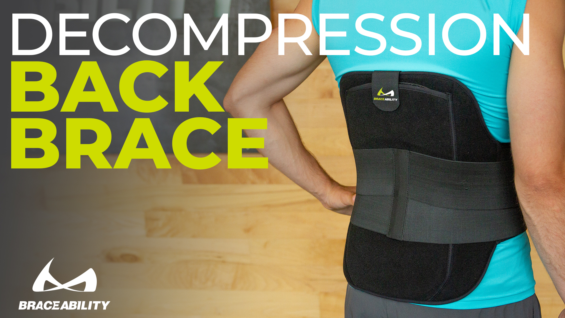 thumbnail video image 2 of BraceAbility LSO Back Brace, Adjustable Lumbar Support Belt for Lower Back Pain Relief and Posture Stabilization, X Large, 2 of 7
