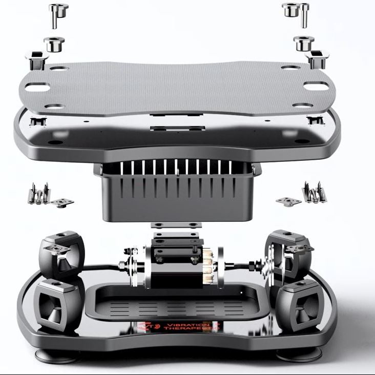 thumbnail video image 2 of VT007 Vibration Plate Exercise Machine - High Frequency, Low Amplitude | Muscles, Bones and Nerves Training | Blood and Lymph Circulation Improvement, 2 of 8