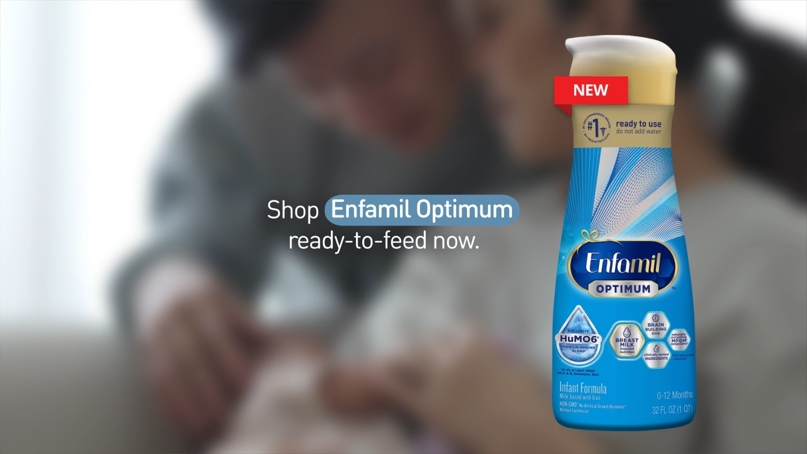 thumbnail video image 2 of Enfamil Optimum (Enspire) Ready to Feed Baby Formula, Our Closest to Breast Milk, 32 fl oz, 2 of 15