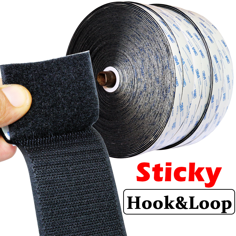 thumbnail video image 2 of 50mm x 3M Heavy-Duty White Sticky Back Hook and Loop - Extra Long Roll for Big Projects & Organization, 2 of 14