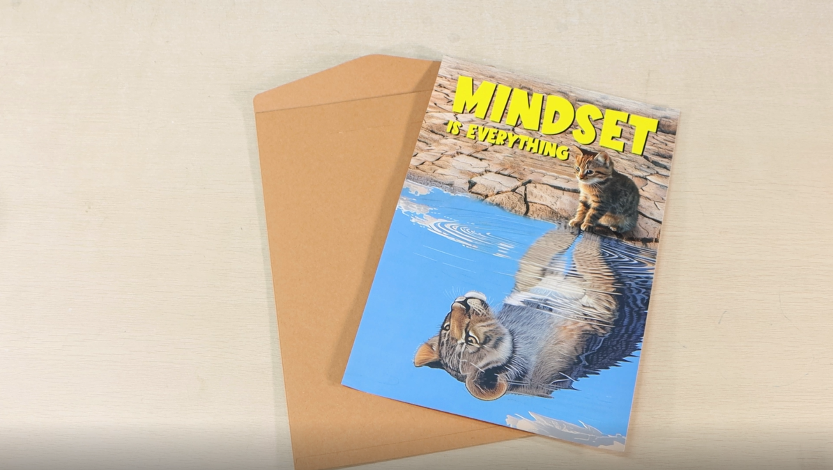 thumbnail video image 2 of WaaHome Motivational Posters - 11.2x16.5'' Mindset is Everything Wall Art Decor for Classroom Home Office Positive Inspirational Picture Paper for Students Teen Men Women, 2 of 8