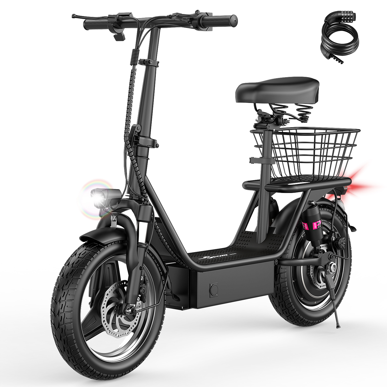 AZHAR 1000W Electric Scooter with Seat for Adults, 25 MPH, 45
