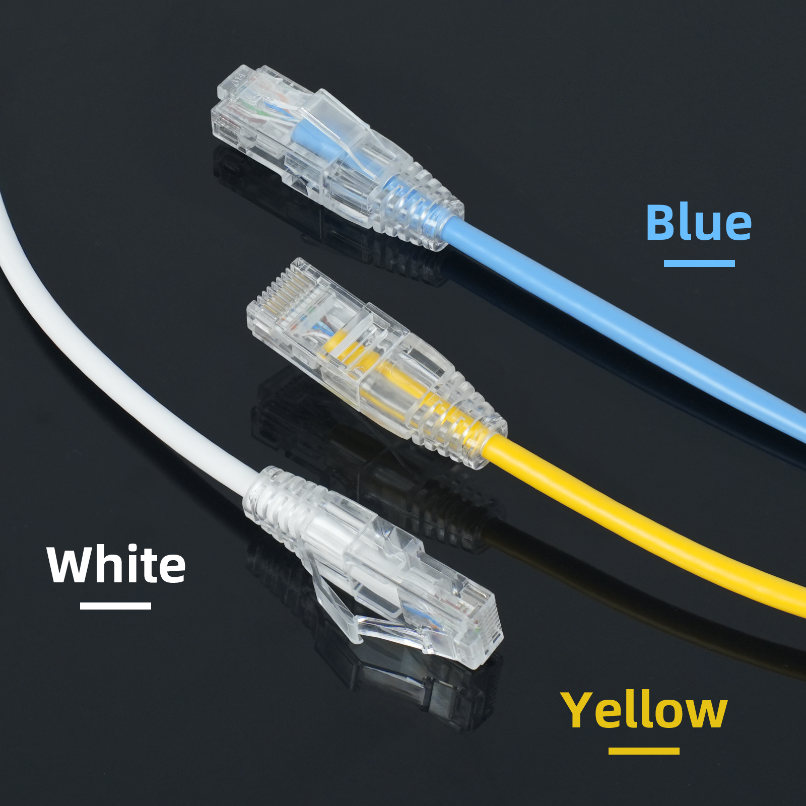 thumbnail video image 2 of Dutevolns Cat6A Ethernet Patch Cable 16.4 FT (10 Pack), Slim Cat 6 Patch Cables 10Gbps 550Mhz, UTP Pure Copper Patch Cables Cat6, Flexible Thin Cat6a Patch Cable for Network Devices Setup, 2 of 10