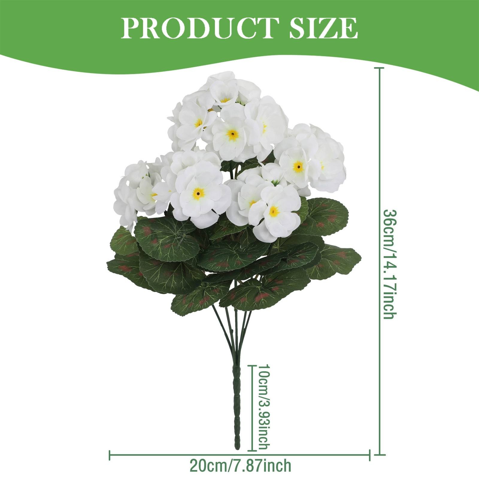 thumbnail video image 2 of Artificial Outdoor Geranium Flowers Bundles Faux Floral for Home Garden Kitchen Table Centerpieces Patio Decor,Realistic Artificial Flowers,Artificial flowers仿真花, 2 of 8